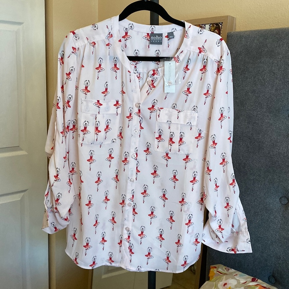 New York and Company Soho Ballerina Blouse